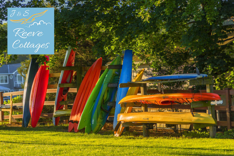 Multiple Complimentary Paddle-Boards, Canoes and Kayaks at our Waterfront Vacation Rentals by J&S Reeve Cottages