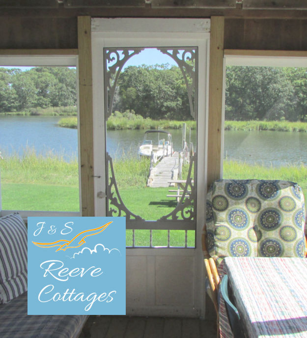 Premier Waterfront Vacation Rental Cottage 1 Screened-In Porch View
