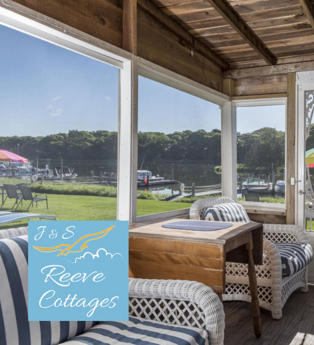 Premier Waterfront Vacation Rental Cottage 3 Screened-In Porch View