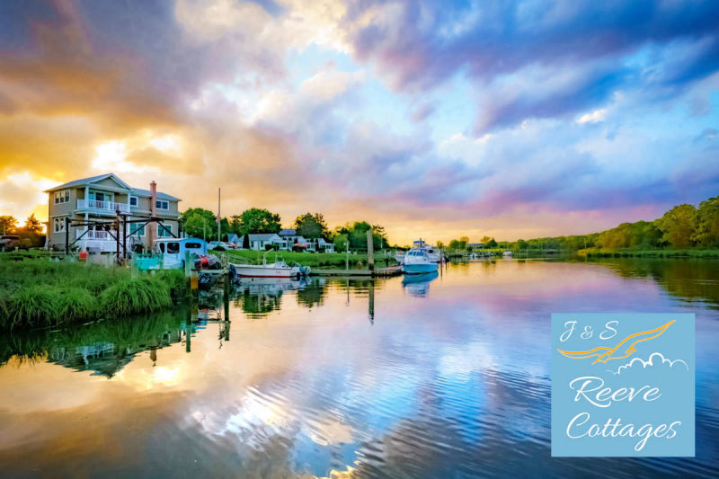 Waterfront Vacation Rentals at J & S Reeve Cottages on Reeves Creek property view from dock