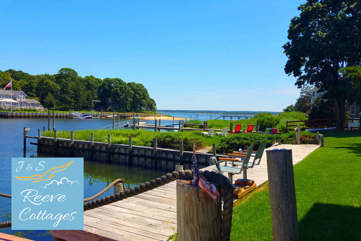 Waterfront Vacation Rentals at J & S Reeve Cottages on Reeves Creek overlooking the Peconic Bay